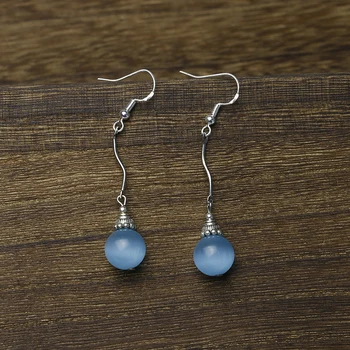 Natural Stone Earrings Jewelry Onyx Drop Earring Round Ball Opal Stone 12MM Beads Jewelry Earrings Wedding Bridal Women
Natural Stone Earrings Jewelry Onyx Drop Earring Round Ball Opal Stone 12MM Beads Jewelry Earrings Wedding Bridal Women