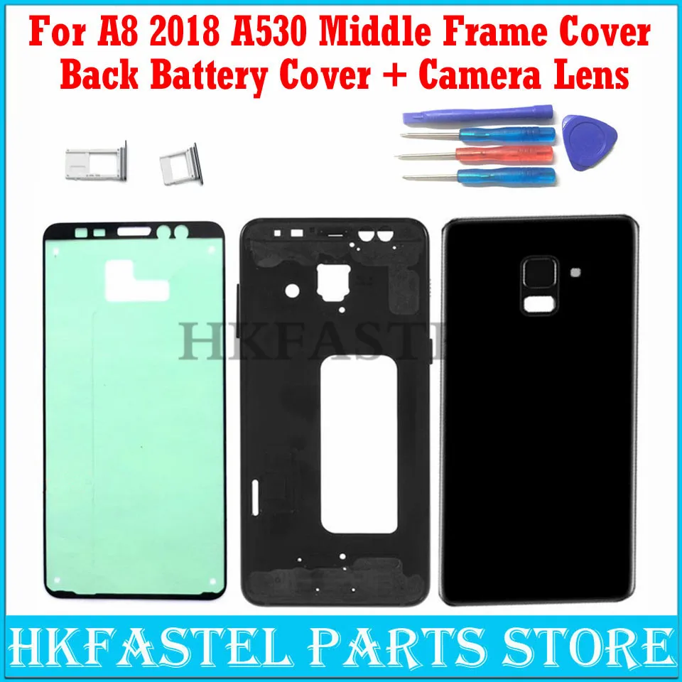 For Samsung Galaxy A8 2018 A530 SM-A530F A530F A530DS Full Housing Front Middle LCD Display Frame Battery Back Cover Camera Lens
For Samsung Galaxy A8 2018 A530 SM-A530F A530F A530DS Full Housing Front Middle LCD Display Frame Battery Back Cover Camera Lens