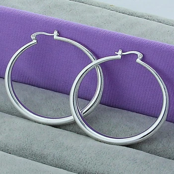 New Arrival 925 Silver Creole Round Circle Hoop Earrings For Women Fashion Earring Jewelry
New Arrival 925 Silver Creole Round Circle Hoop Earrings For Women Fashion Earring Jewelry