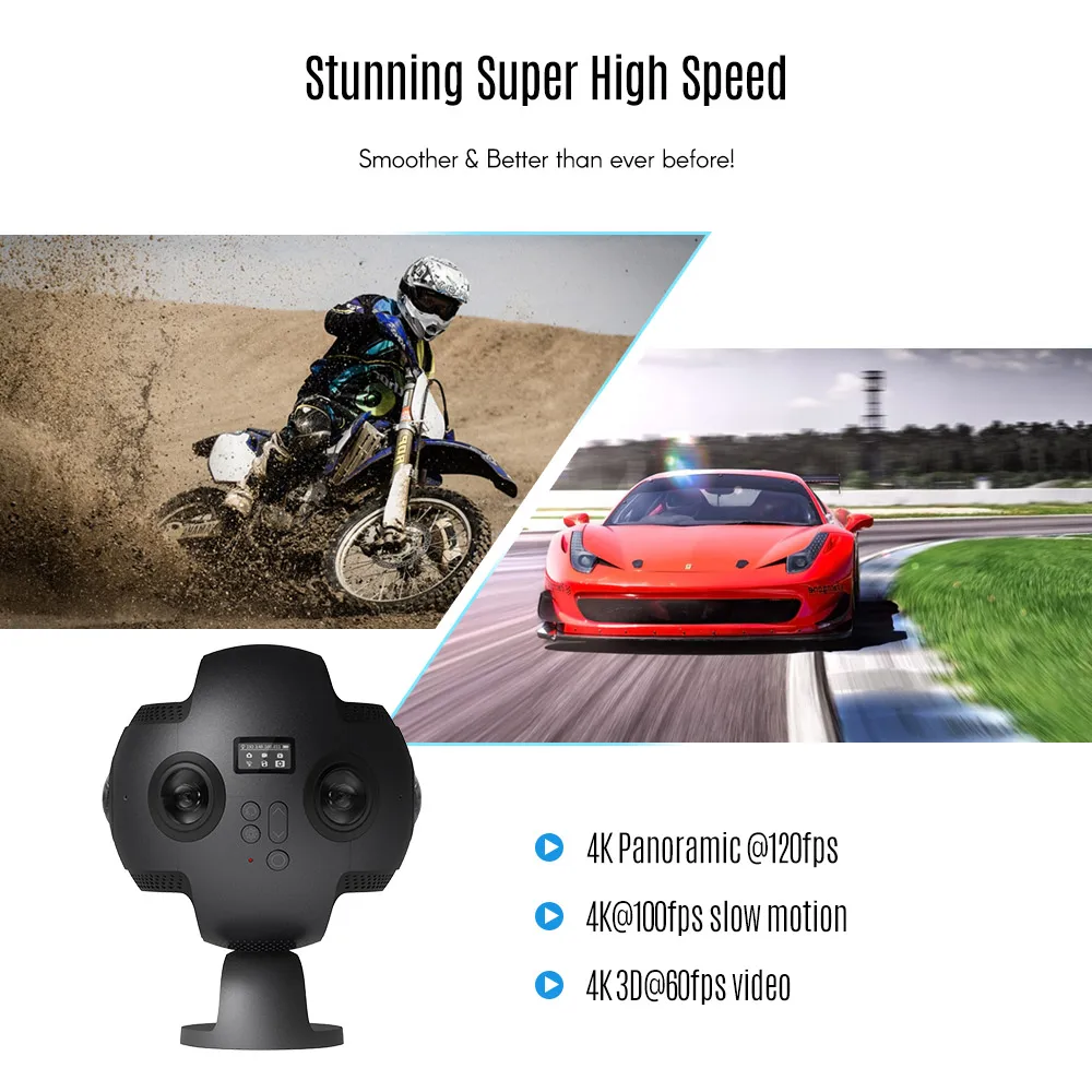 Insta360 Pro 8K 360 VR Video Camera 4K 100fps 9 Insta360 Pro 8K 360 VR Video Camera 4K 100fps 3