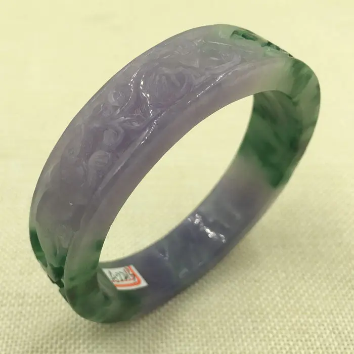 2213 Chinese Hand-carved Lavende Purple Green Jadeite Jade Bangle Bracelet 67mm 28% 10.13
2213 Chinese Hand-carved Lavende Purple Green Jadeite Jade Bangle Bracelet 67mm 28% 10.13