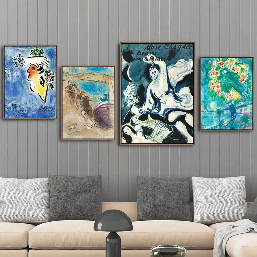 Wall Art Canvas Painting HD Printed Home Decor Pictures Marc Chagall Abstract Characters Nordic Modular Poster For Living Room
Wall Art Canvas Painting HD Printed Home Decor Pictures Marc Chagall Abstract Characters Nordic Modular Poster For Living Room