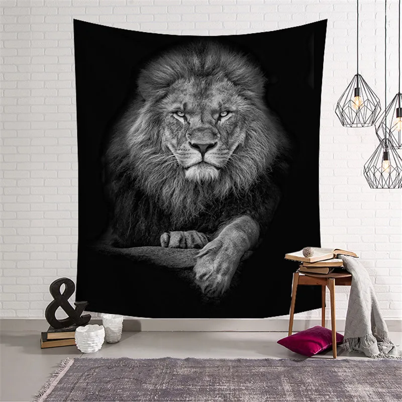Lion Pattern Tapestry Animal Print Polyester Wall Hanging Home Decoration tapestry w3-new-Lu-19
Lion Pattern Tapestry Animal Print Polyester Wall Hanging Home Decoration tapestry w3-new-Lu-19