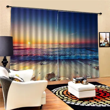 Sunset Scenery Curtains For Living Room Luxury Jacquard Blind Drapes Window Panel Fabric Curtain For Bedroom Custom JUN6
Sunset Scenery Curtains For Living Room Luxury Jacquard Blind Drapes Window Panel Fabric Curtain For Bedroom Custom JUN6