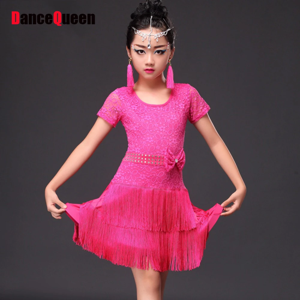 Pink Latin Dancing Dresses For Girl Good Quality Tassel Skirt Chacha Children Kid School Girl Ballroom Game Showing Dress 10348
Pink Latin Dancing Dresses For Girl Good Quality Tassel Skirt Chacha Children Kid School Girl Ballroom Game Showing Dress 10348
