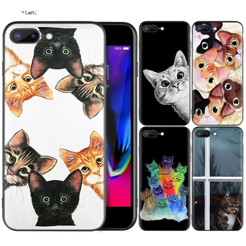 Silicone Case Shell Coque for iPhone 7 8 6 6S Plus X XS MAX XR 5C 5 5S SE 7Plus 8Plus 7+ 8+ Cat Black Cute Kitten Kitty Catling
Silicone Case Shell Coque for iPhone 7 8 6 6S Plus X XS MAX XR 5C 5 5S SE 7Plus 8Plus 7+ 8+ Cat Black Cute Kitten Kitty Catling