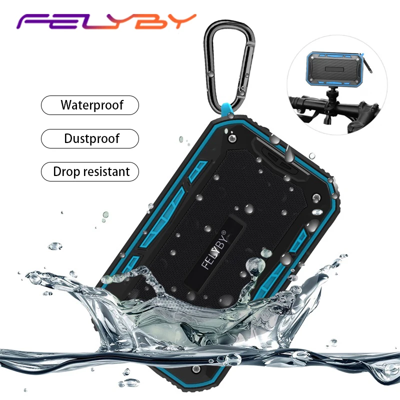 FELYBY S618 portable Bluetooth Wireless speaker Mini waterproof IP67 outdoor stereo speaker subwoofer for phone computer TF AUX
FELYBY S618 portable Bluetooth Wireless speaker Mini waterproof IP67 outdoor stereo speaker subwoofer for phone computer TF AUX