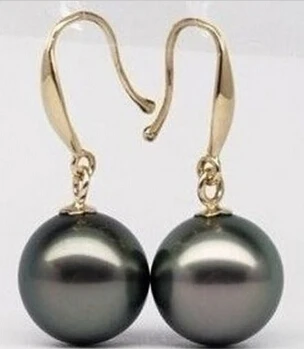 ry00505 NEW 9-10MM AAA+++TAHITIAN BLACK PEARL EARRING 14K 
ry00505 NEW 9-10MM AAA+++TAHITIAN BLACK PEARL EARRING 14K