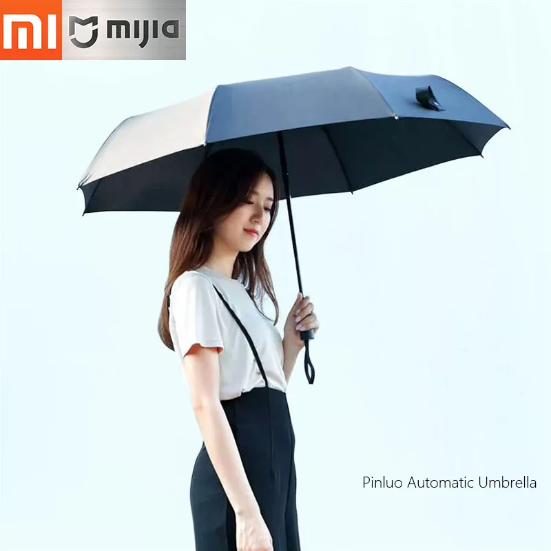 

Original Xiaomi Mijia Pinluo 23 Inches Automatic Folding Umbrella UV Umbrella Parasol Windproof Waterproof Umbrellas Man Woman