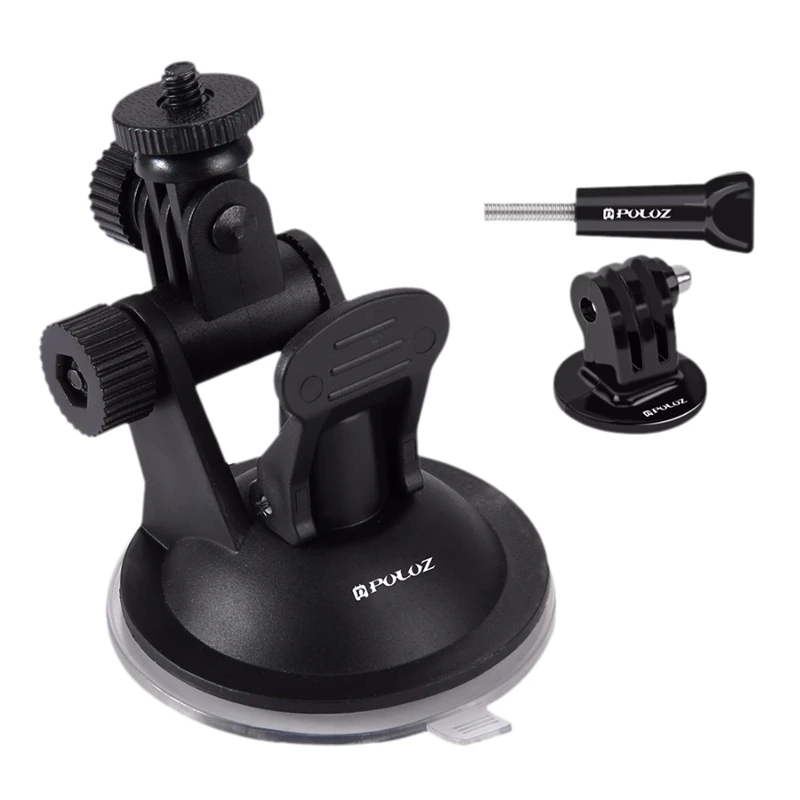 PULUZ Car Windshield Suction Cup Mount Holder W/ Screw & Mount Adapter & Storage Bag for GoPro HERO5 / HERO4 Session / HERO 5
PULUZ Car Windshield Suction Cup Mount Holder W/ Screw & Mount Adapter & Storage Bag for GoPro HERO5 / HERO4 Session / HERO 5