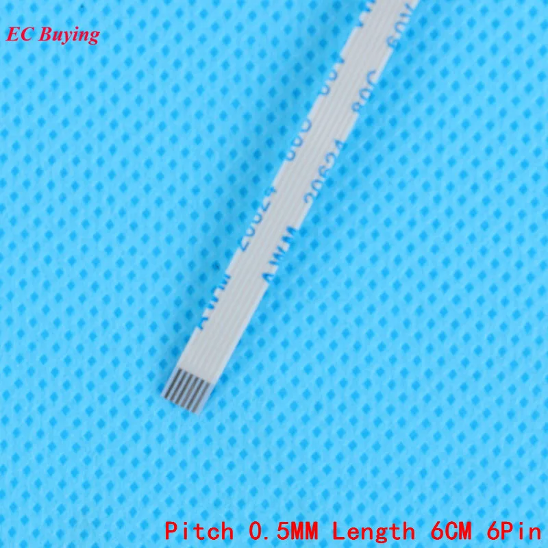 FFC/FPC Flexible Flat Cable 6Pin Reverse Direction Ribbon Flat Cable LCD Cable 0.5mm Pitch Length 6cm 6 Pins 5Pcs
FFC/FPC Flexible Flat Cable 6Pin Reverse Direction Ribbon Flat Cable LCD Cable 0.5mm Pitch Length 6cm 6 Pins 5Pcs