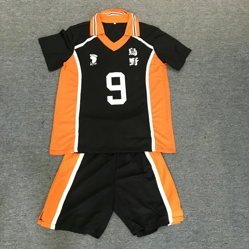 Haikyuu! Спортивная форма для Волейбольного клуба Karasuno костюм косплея идеально