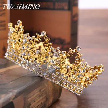 Crystal Rhinestone Crown Tiara Golden Bride Crown Hair Jewelry Headdress Princess Women Wedding Hair Ornaments Bride's Tiara
Crystal Rhinestone Crown Tiara Golden Bride Crown Hair Jewelry Headdress Princess Women Wedding Hair Ornaments Bride's Tiara