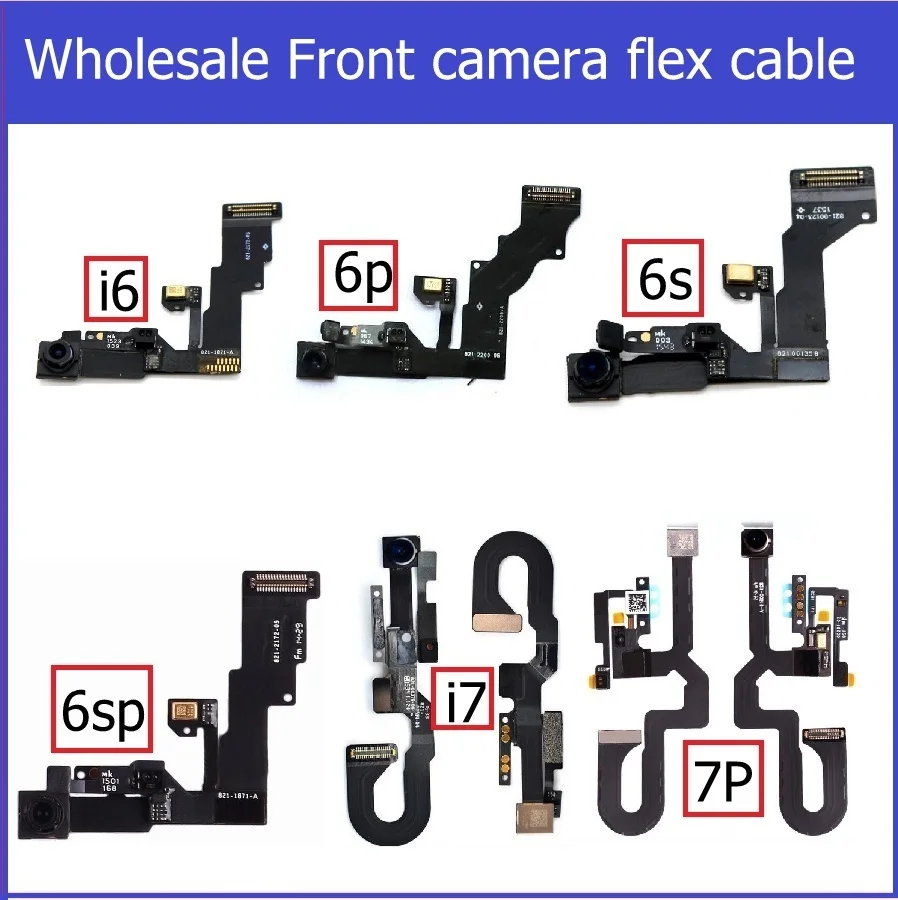 Wholesale Small Facing Camera for iPhone 6 6S 7 Plus Front Camera with Proximity Light Sensor &Microphone Flex Cable Replacement
Wholesale Small Facing Camera for iPhone 6 6S 7 Plus Front Camera with Proximity Light Sensor &Microphone Flex Cable Replacement
