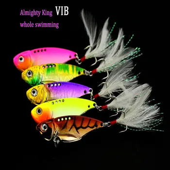 whole swimming metal vib Lurer suite 5.5cm 11g Lures Feather Hook Bait Throwing pole Bionic False fishing bait Free shipping
whole swimming metal vib Lurer suite 5.5cm 11g Lures Feather Hook Bait Throwing pole Bionic False fishing bait Free shipping