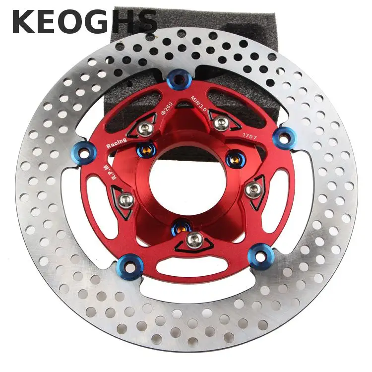

Keoghs Motorcycle 260mm Brake Disc/rotor With Washer/70mm Hole To Hole For Yamaha Scooter Bws Cygnus Modify