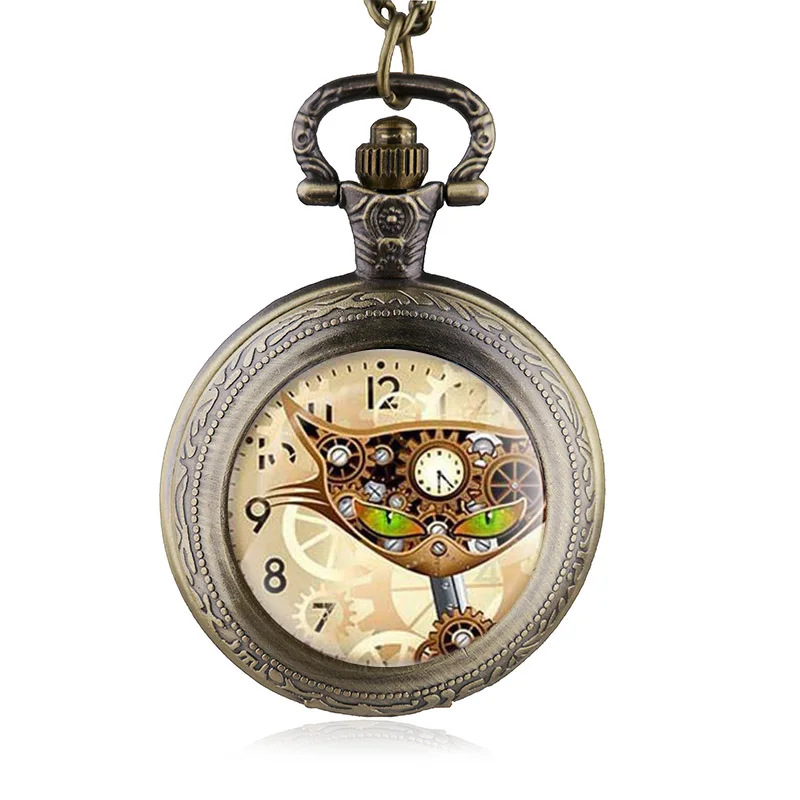 Best Selling Quartz Pocket Watch Cat with Clock Pattern Fob Chain Watch Men Women HB802
Best Selling Quartz Pocket Watch Cat with Clock Pattern Fob Chain Watch Men Women HB802