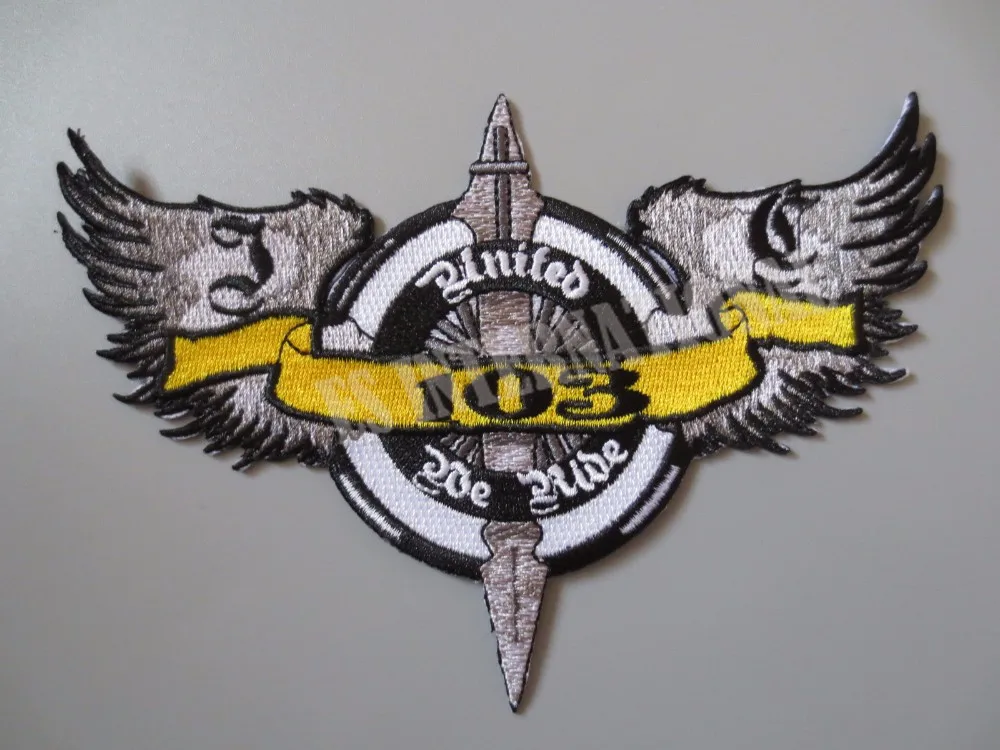 6.1 inches 103 wings Middle size Embroidery Patches for Jacket Vest Motorcycle Club Biker MC Sew on
6.1 inches 103 wings Middle size Embroidery Patches for Jacket Vest Motorcycle Club Biker MC Sew on