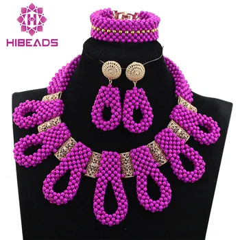 Exclusive Fuchsia Wedding Beads African Jewelry Sets Chunky Bib Beads Bridal Statement Necklace Set Gold Accessory WE011
Exclusive Fuchsia Wedding Beads African Jewelry Sets Chunky Bib Beads Bridal Statement Necklace Set Gold Accessory WE011