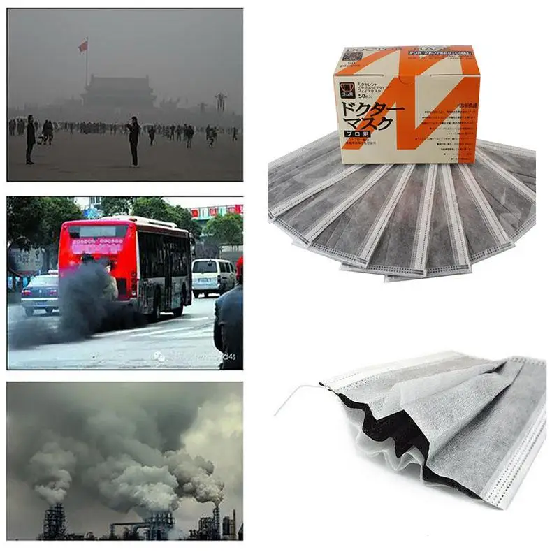 50Pcs Activated Carbon Disposable Masks 4 Layer Dust Anti-Virus Prevent Fog Haze PM2.5 Hang An Ear Type Of Household Indust U2
50Pcs Activated Carbon Disposable Masks 4 Layer Dust Anti-Virus Prevent Fog Haze PM2.5 Hang An Ear Type Of Household Indust U2
