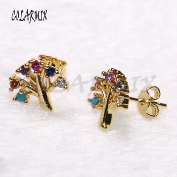 10 pairs Tree studs earrings 6 colors crystal earrings zircon jewelry plant accessories for women gift for girls 9309
10 pairs Tree studs earrings 6 colors crystal earrings zircon jewelry plant accessories for women gift for girls 9309