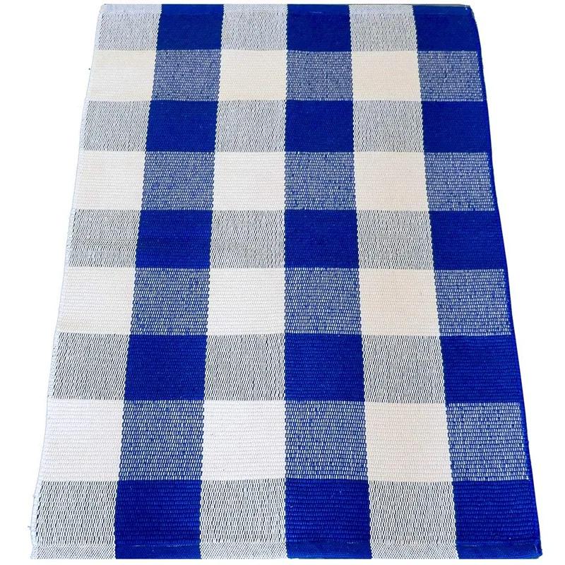 New-Cotton Plaid Rugs 23.6 inchX35.4 inch Checkered Outdoor Rug Doormat For Kitchen/Bathroom/Laundry Room/Bed | Дом и сад