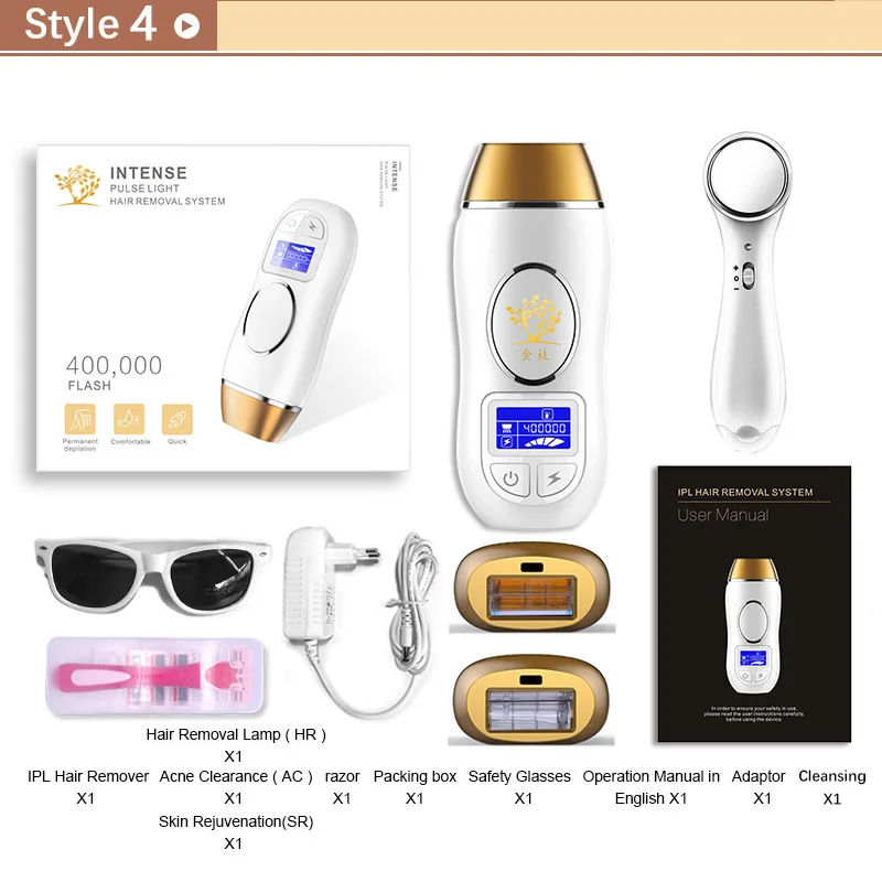 IPL Epilator laser Epilator Permanent Hair Removal Touch LCD Display depilador a laser Bikini Trimmer Photoepilator
IPL Epilator laser Epilator Permanent Hair Removal Touch LCD Display depilador a laser Bikini Trimmer Photoepilator