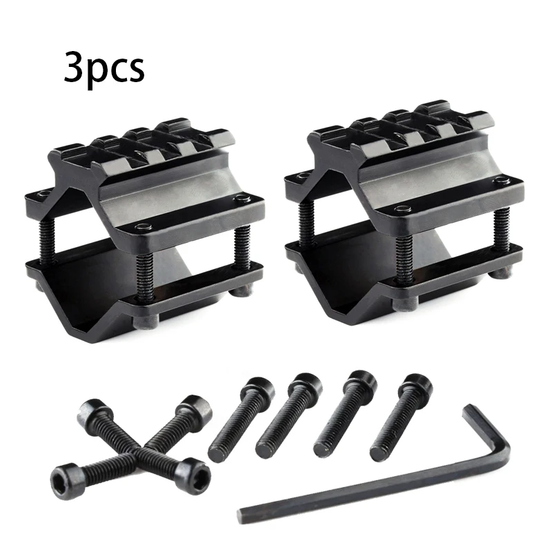3PCS Adjustable Tube Scope Mount Picatinny Rail Barrel Mounts with 3 Slots Clamp on For Barrels Hunting Pistols Rifles Converter
3PCS Adjustable Tube Scope Mount Picatinny Rail Barrel Mounts with 3 Slots Clamp on For Barrels Hunting Pistols Rifles Converter