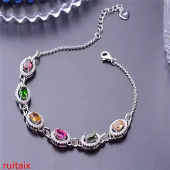 KJJEAXCMY fine jewelry S925 pure silver hand chain natural tourmaline sugar - colored women's hand chain wholesale jewelry free
KJJEAXCMY fine jewelry S925 pure silver hand chain natural tourmaline sugar - colored women's hand chain wholesale jewelry free