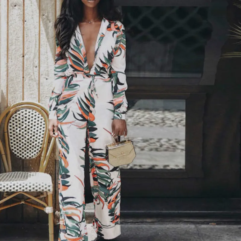 2019 Summer Boho Beach Style Women Jumpsuits Leaves Print Female Short Overalls Casual High Street Jumpsuit
2019 Summer Boho Beach Style Women Jumpsuits Leaves Print Female Short Overalls Casual High Street Jumpsuit