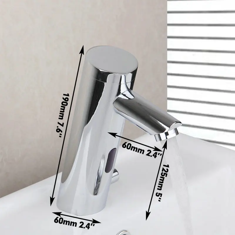KEMAIDI Automatic Hand Touch Sensor Faucet Brass Chrome Polished