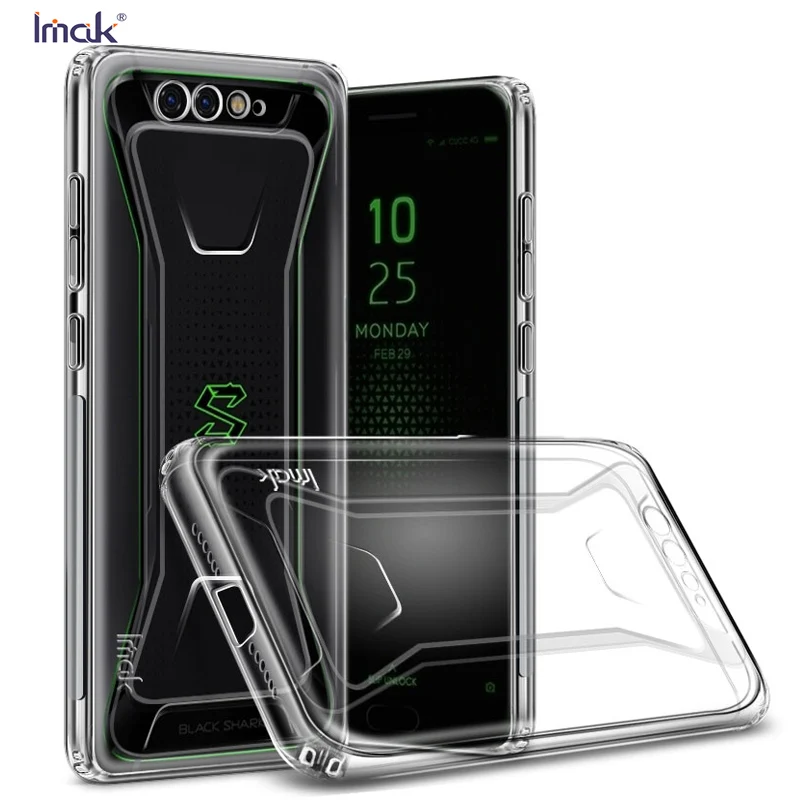 IMAK Для Xiaomi Черная Акула Крышка анти-капля ТПУ чехол для телефона + Экран протектор