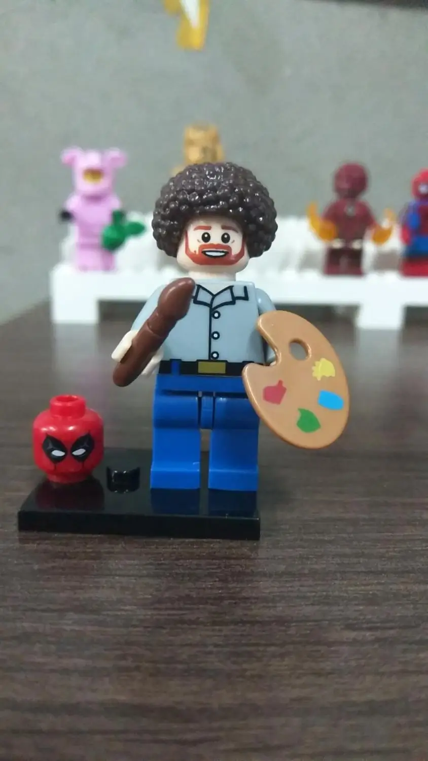 Single Sale Building Blocks Super Heroes Bob Ross American Painter The Joy of Painting Bricks Education Children Toys Gift
Single Sale Building Blocks Super Heroes Bob Ross American Painter The Joy of Painting Bricks Education Children Toys Gift