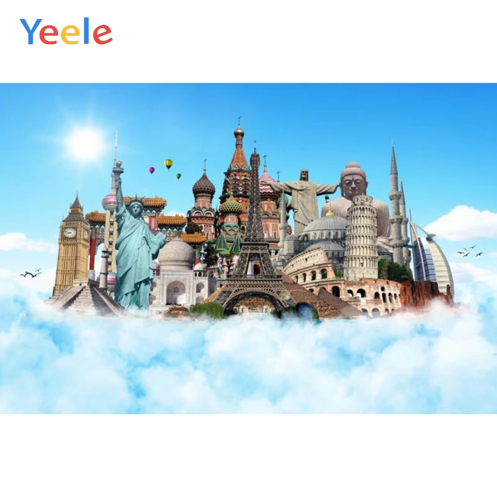 Yeele Famous Buildings Cloud Travel To World Backdrops Photography Backgrounds Customized Photographic Backdrop For Photo Studio
Yeele Famous Buildings Cloud Travel To World Backdrops Photography Backgrounds Customized Photographic Backdrop For Photo Studio