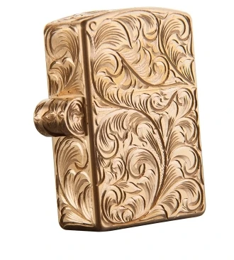 GLT 6.2*4.2*1.9cm Zip insert Handmade carving flower B style brass heavy armor lighter
GLT 6.2*4.2*1.9cm Zip insert Handmade carving flower B style brass heavy armor lighter