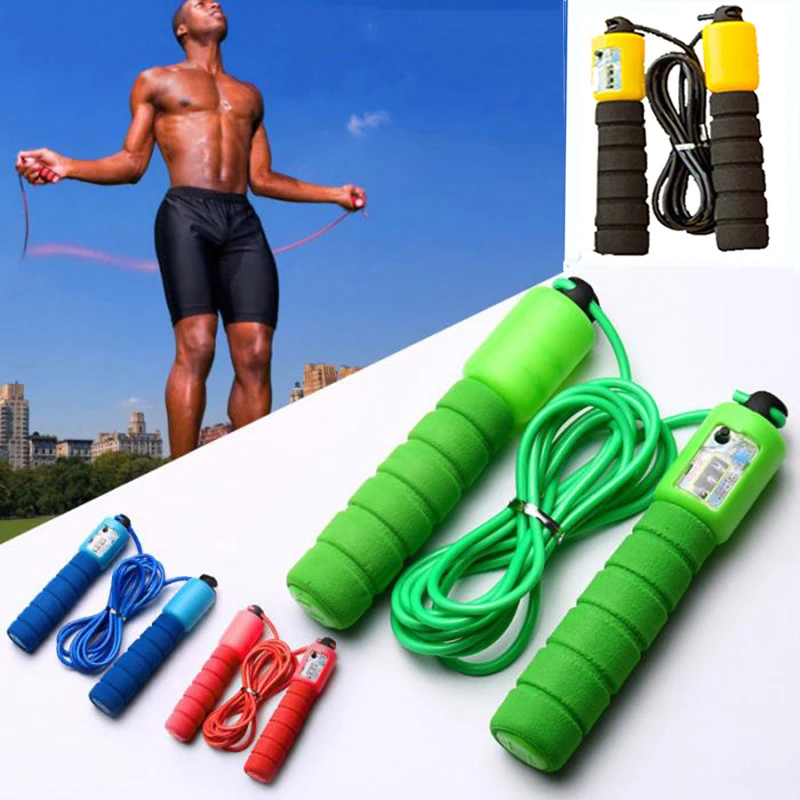 Jump Ropes with Counter Sports Fitness Adjustable Fast Speed Counting Jump Skip Rope Skipping Wire Fitness Sports Competitive
Jump Ropes with Counter Sports Fitness Adjustable Fast Speed Counting Jump Skip Rope Skipping Wire Fitness Sports Competitive