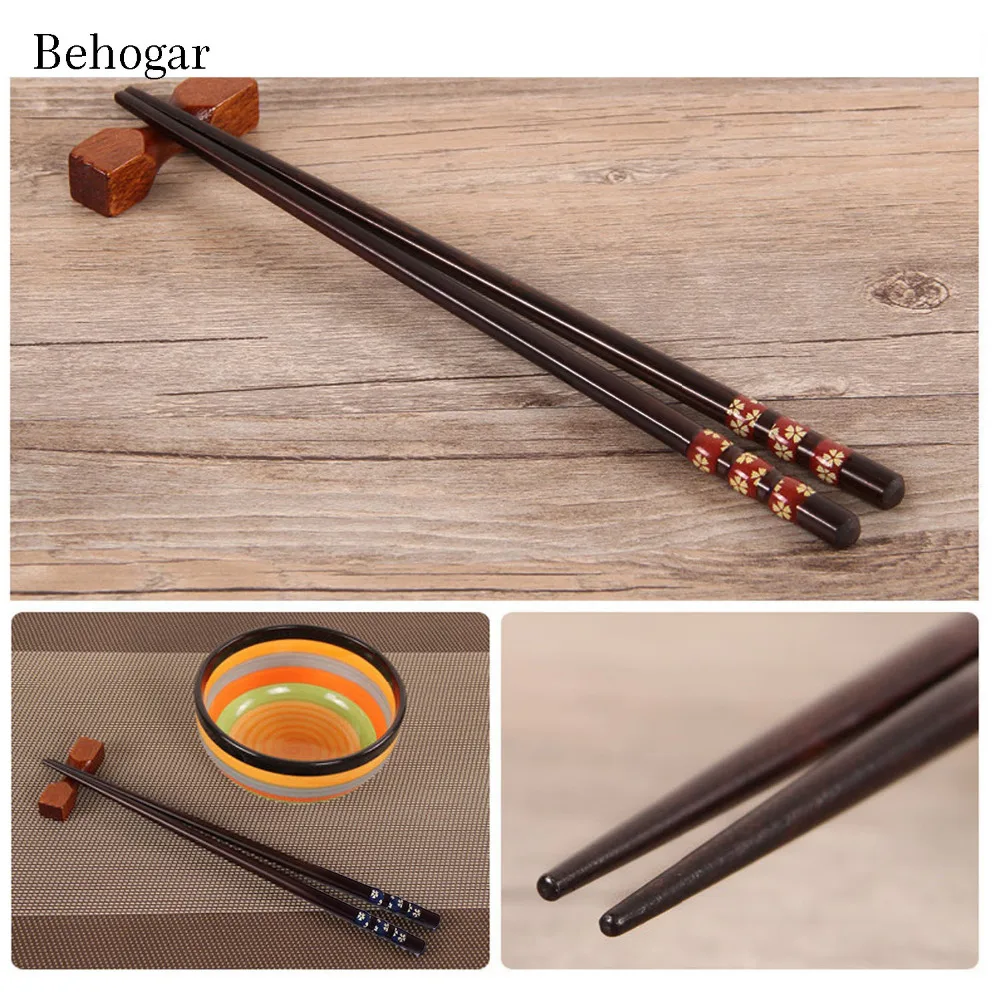 Behogar 2 Pairs Natural Wood Japanese Chopsticks Smooth Surface Non-Slip Sushi Sticks Chopstick Kitchen Tableware Cutlery Gadget
Behogar 2 Pairs Natural Wood Japanese Chopsticks Smooth Surface Non-Slip Sushi Sticks Chopstick Kitchen Tableware Cutlery Gadget