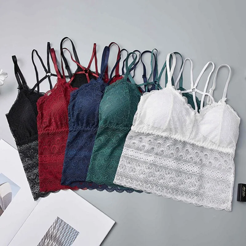 Sexy Female Padded Lace Bra Top 2019 Strappy Basic Underwear Embroidery Translucent Push Up Bras for Women BH Lingeries Bralette
Sexy Female Padded Lace Bra Top 2019 Strappy Basic Underwear Embroidery Translucent Push Up Bras for Women BH Lingeries Bralette