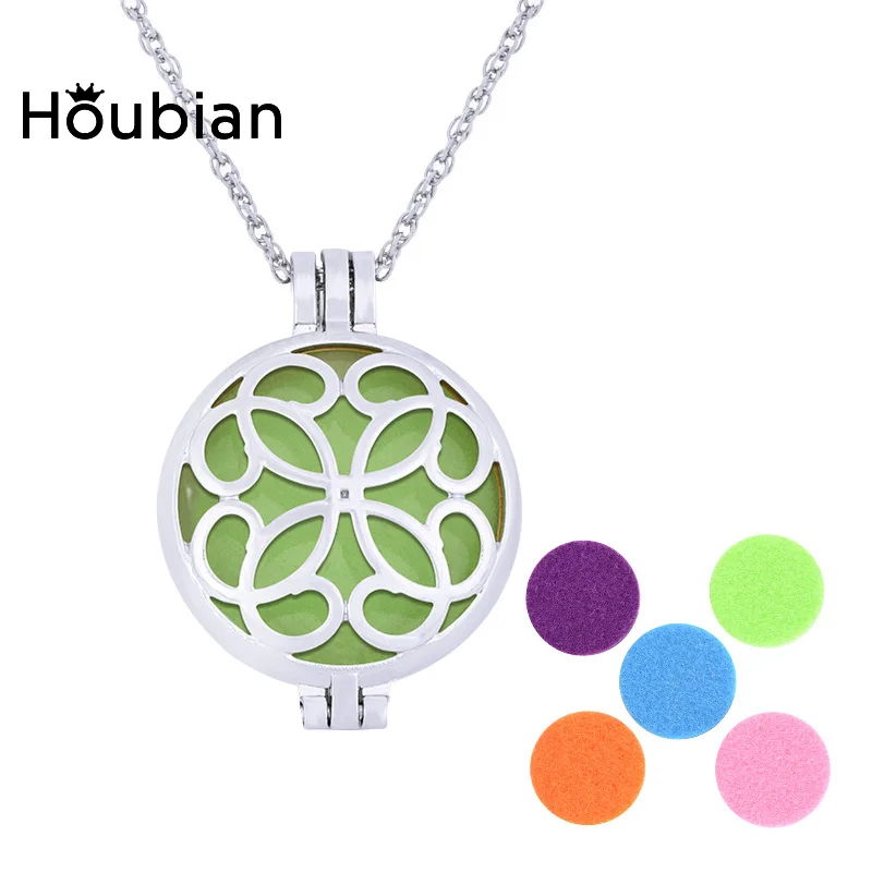 Houbian Round Frame Box Essential Oil Necklace Romantic Fragrance Luminous Jewelry For Women | Украшения и аксессуары