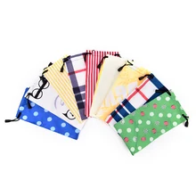 Funda de gafas de sol Protable para Mujeres Hombres gafas caja de tela gafas de sol bolsa gafas bolsa Accesorios(China)
