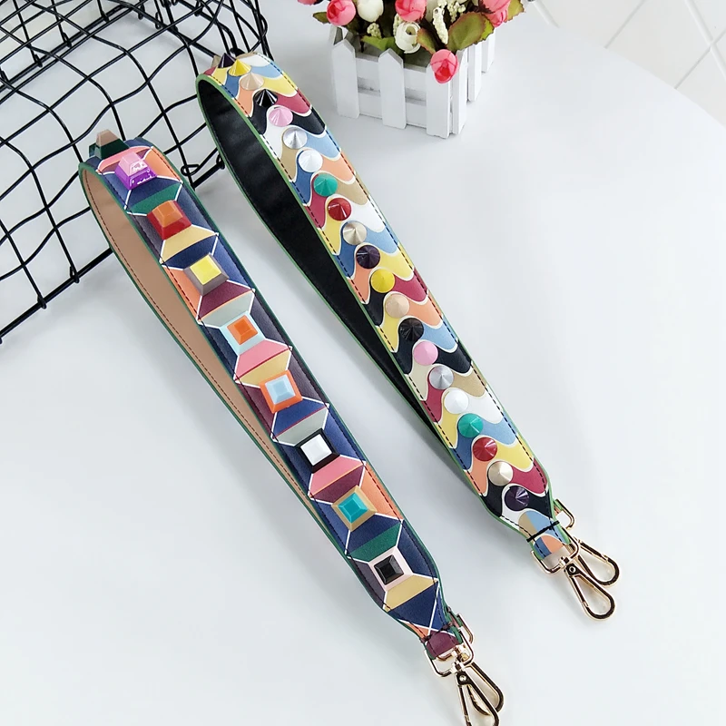 New Style Silver Buckle Rivet Bag Straps Fashion Mix Color Square Stud Women Handbag Shoulder Belts Bag Parts Accessories Strap
New Style Silver Buckle Rivet Bag Straps Fashion Mix Color Square Stud Women Handbag Shoulder Belts Bag Parts Accessories Strap