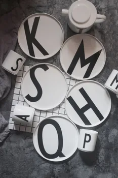 Ceramic Plates With Letter Upper Words Porcelain Dishes Art Design Creative Word Cup Plate Tea Cup
Ceramic Plates With Letter Upper Words Porcelain Dishes Art Design Creative Word Cup Plate Tea Cup