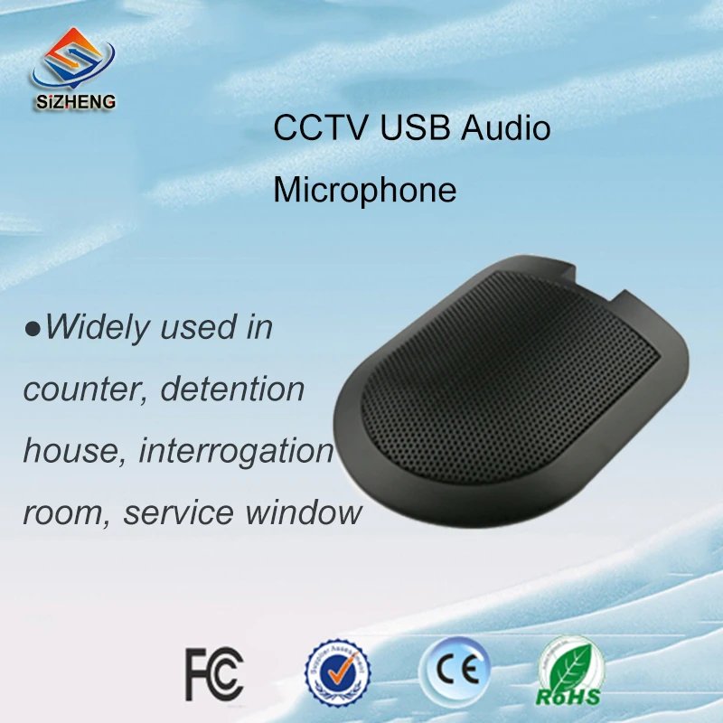 SIZHENG COTT-C3 USB interface 3.5mm CCTV audio microphone low noise sound monitor for CCTV camera system
SIZHENG COTT-C3 USB interface 3.5mm CCTV audio microphone low noise sound monitor for CCTV camera system