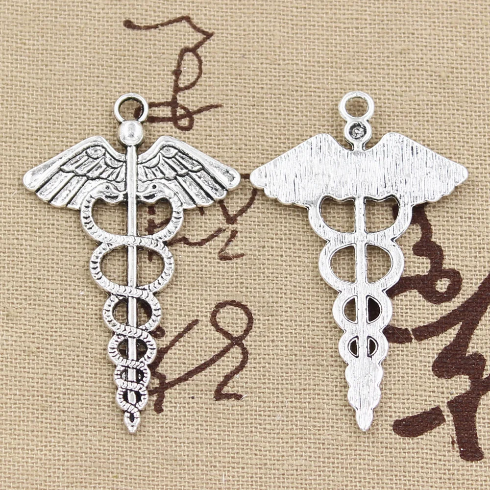 4pcs Charms caduceus medicine symbol 49x30mm Antique Making pendant fit,Vintage Tibetan Silver Bronze,DIY bracelet necklace
4pcs Charms caduceus medicine symbol 49x30mm Antique Making pendant fit,Vintage Tibetan Silver Bronze,DIY bracelet necklace