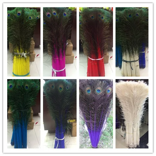 Fast delivery, 50 pc Wholesale 72-80CM / 29-32 inch high-quality natural peacock feather DIY decoration holiday party
Fast delivery, 50 pc Wholesale 72-80CM / 29-32 inch high-quality natural peacock feather DIY decoration holiday party