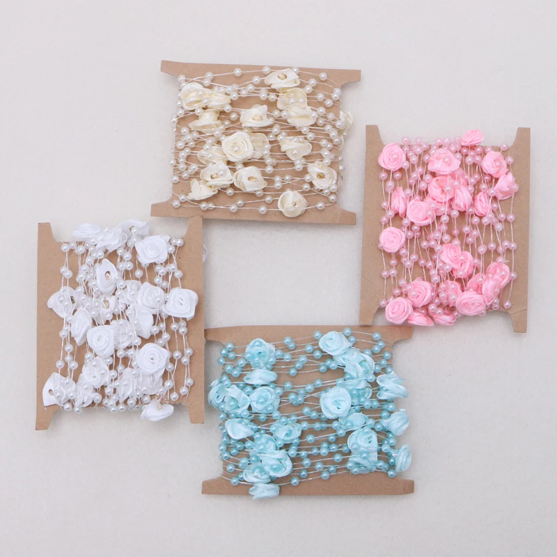 5M Satin Rose Flower Faux Pearl String Bead Garland Wedding Table Decoration DIY Wedding Bridal Bouquet Flower Retail/Wholesale
5M Satin Rose Flower Faux Pearl String Bead Garland Wedding Table Decoration DIY Wedding Bridal Bouquet Flower Retail/Wholesale