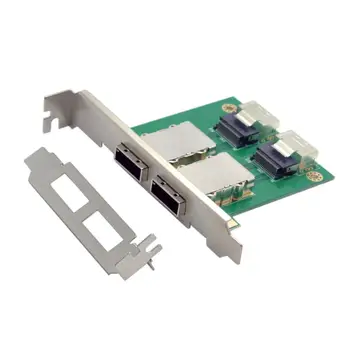 Xiwai Dual Ports Mini SAS SFF-8088 To SAS 36Pin SFF-8087 PCBA Female Adapter With PCI
Xiwai Dual Ports Mini SAS SFF-8088 To SAS 36Pin SFF-8087 PCBA Female Adapter With PCI