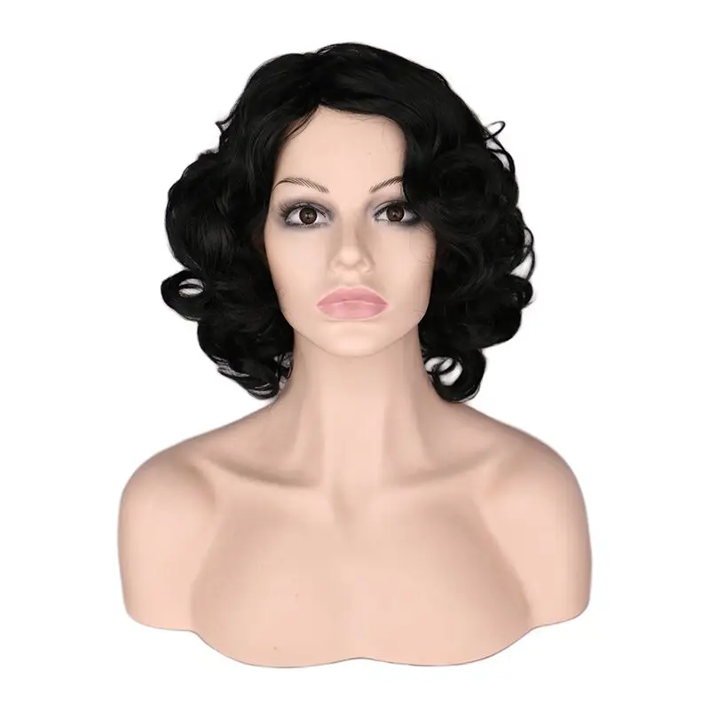 QQXCAIW Women Short Curly Wig Synthetic Black Wigs Short Full Natrual Hair Heat Resistant Synthetic Hair Wigs
QQXCAIW Women Short Curly Wig Synthetic Black Wigs Short Full Natrual Hair Heat Resistant Synthetic Hair Wigs