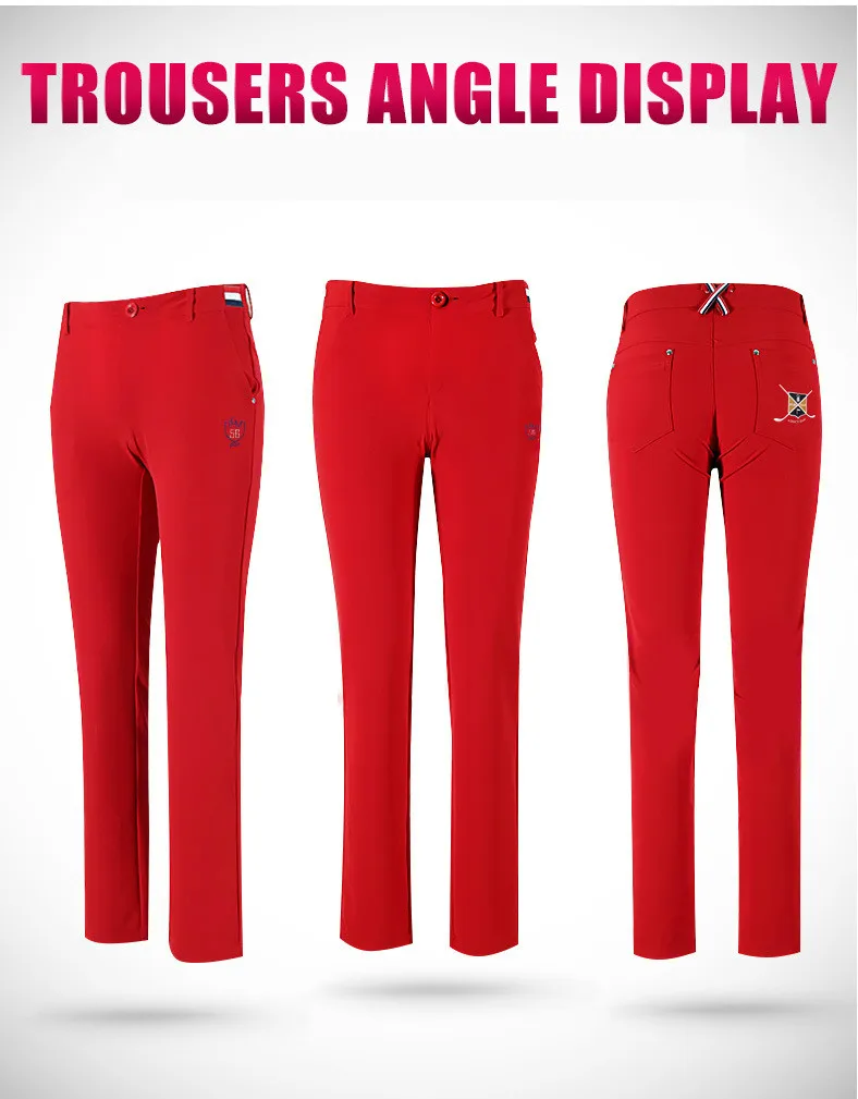 PGM Autumn And Winter Woman's Golf Pants Ladies High Elasticity Slim