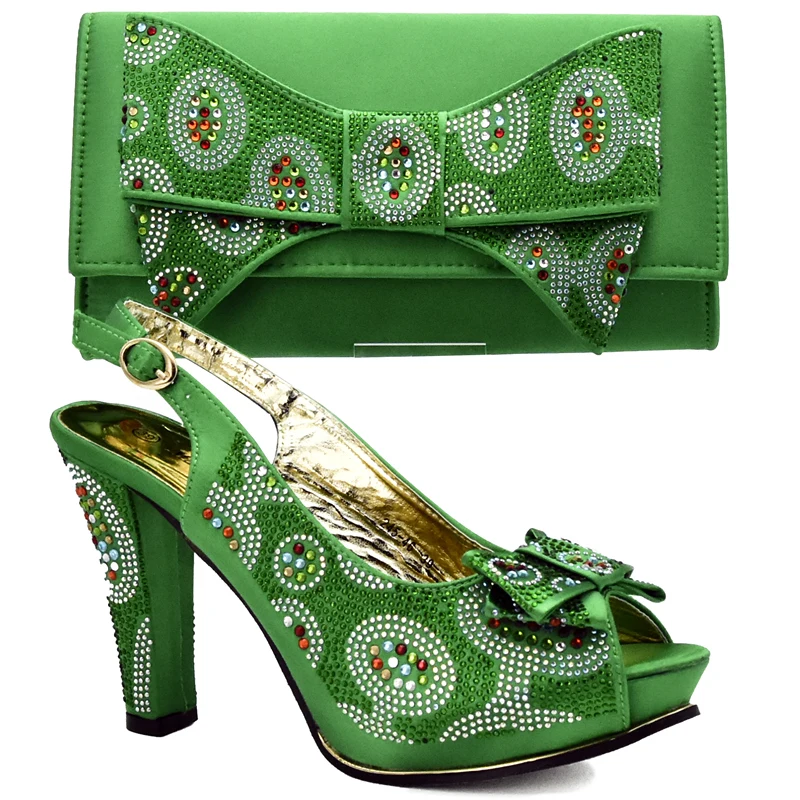 Green Color African Matching Shoes and Bags Italian In Women Italian Shoes and Bags To Match Shoes with Bag Set with Rhinestone
Green Color African Matching Shoes and Bags Italian In Women Italian Shoes and Bags To Match Shoes with Bag Set with Rhinestone